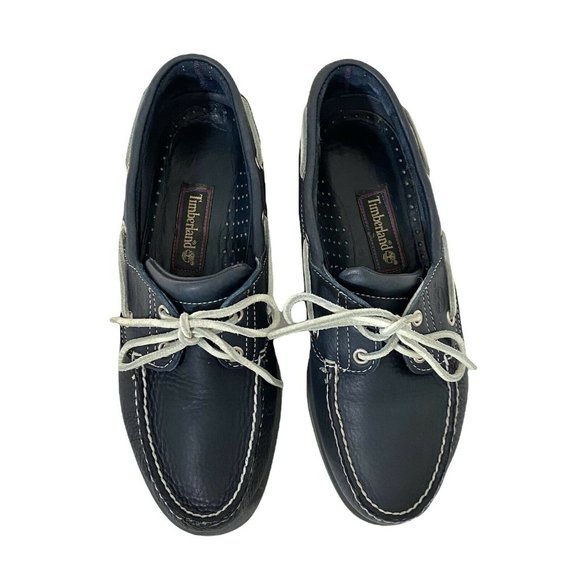 Timberland Men’s Size 9 (M) Classic Boat Shoes 2-Eye Deck Shoes Navy‎ Blue main image 6